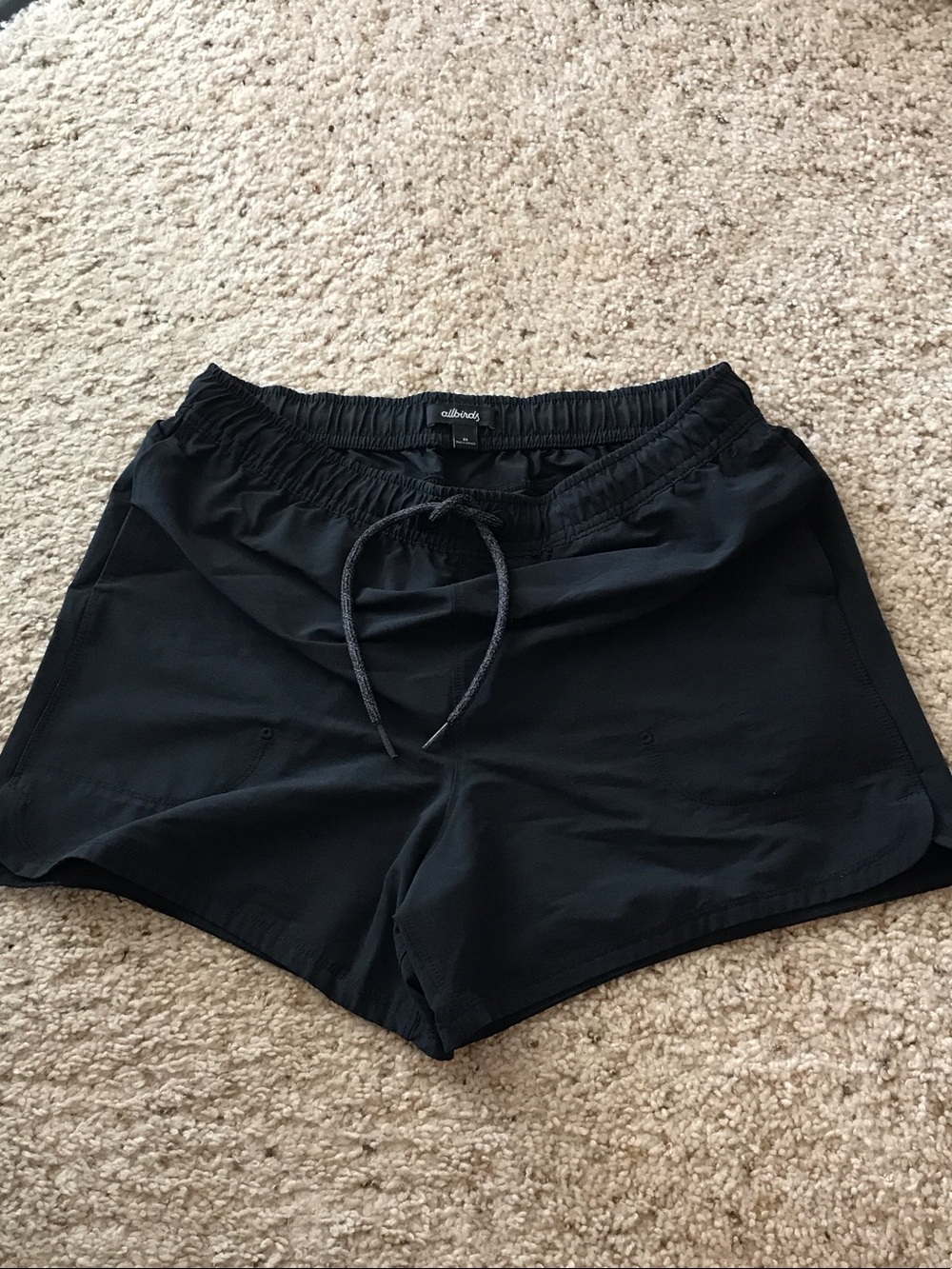 allbirds Black Women's Athletic Drawstring Shorts